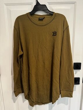 BETTER BODIES Olive Green Long Sleeve Crewneck Shirt